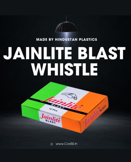 Cox50 Jainlite blast whistle pack of 12 Hindustan Plastics Cox50 Jainlite blast whistle pack of 12