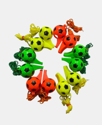 Cox 50 - Football Shape Plastic Premium Whistle for All Age Group (Pack of 12) Hindustan Plastics Cox 50 - Football Shape Plastic Premium Whistle for All Age Group (Pack of 12)