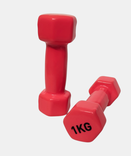 Cox 50 Vinyl Dumbbell - Gym Equipment Fitness Barbell | 1-5 kg Hindustan Plastics Cox 50 Vinyl Dumbbell - Gym Equipment Fitness Barbell | 1-5 kg