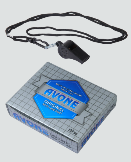 Cox 50 - Avone Original Whistle with Lanyard Pack of 10. Hindustan Plastics Cox 50 - Avone Original Whistle with Lanyard Pack of 10.